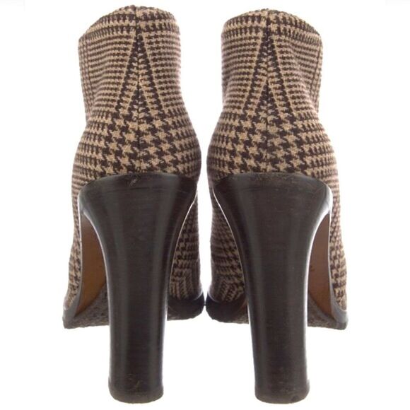 Ralph Lauren Fall 2021 Brown Glen Plaid Wool Flannel Jaylen Bootie - Picture 15 of 16